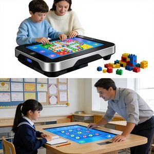 โต๊ะหน้าจอสัมผัสแบบอินเทอร์แอคทีฟสำหรับการศึกษา คอมพิวเตอร์ออลอินวันสำหรับเด็กเพื่อการเรียนรู้และเกมในห้องเรียน - Product Image 1