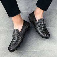 Mocassins pour hommes en cuir de vachette véritable Octopus, antidérapants, souples, pour l'été, taille 38-47
