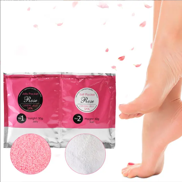 Tas Mandi Kaki Jeli Gelembung Lumpur Kristal Kustom Pribadi Tas Mandi Kaki Jelly Spa Mandi Garam Kaki Spa Adalah Yang Paling Populer