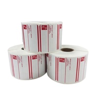 Code à barres blanc personnalisé 58mm échelle étiquette rouleau 58x60 58x40 étiquette thermique directe blanc ou imprimé autocollant en papier auto-adhésif