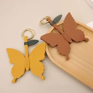 Elegant Pu Leather Pendant <b>Keyring</b> Portable Butterfly <b>Charm</b> Keychain Accessories for Women Stylish Handbag Decorations - Product Image 4