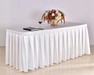 Color sólido 100% poliéster de una pieza larga reunión elegante de paño de mesa de <span class=keywords><strong>banquetes</strong></span> de lujo - Product Image 6