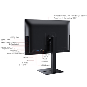 Ordinateur de bureau monobloc personnalisé 23,8 pouces I3 I5 I7 DDR4 DDR5, PC tout-en-un fabriqué en Chine - Product Image 2