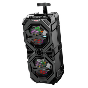 Wesdar 9W 2400mAh cho <span class=keywords><strong>Bluetooth</strong></span> Loa không dây đôi còi 8 inch Loa trầm IPX4 Chống nước Tổ ong RGB Ánh sáng TWS <span class=keywords><strong>Microphone</strong></span> - Product Image 5