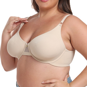Soutien-gorge Grande Taille D-G Cup avec Armatures, Couleur Unie, Couvrance Totale, Ultra-fin, Sans Coutures, pour Poitrines Généreuses, Effet Amincissant, Vente en Gros - Product Image 3