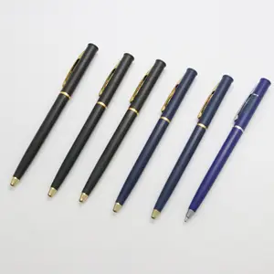 עטים עם לוגו שחור קידום מכירות פלסטיק כדורי עט קידום מכירות, כתיבה לקוחות לוגו כחול שחור 100 חתיכה Custom JUNRONG