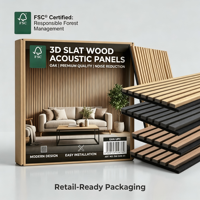 Panneaux muraux en bois de chêne fumé, meilleure conception insonorisante, panneaux acoustiques en bois pour cinéma et home cinéma