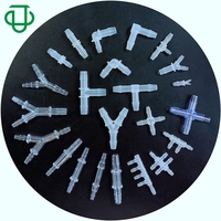Sambungan Pipa Plastik Bentuk I Ukuran 1/16" hingga 5/8" Grosir, Fitting Pipa Barb 2 Arah, Konektor Tabung Lurus Medis