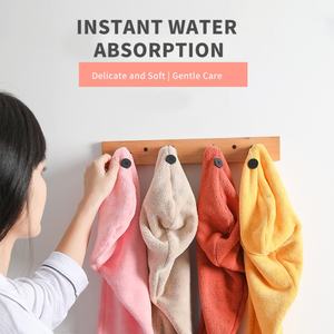 Super Absorbant Logo Personnalisé Femmes Séchage Rapide Enveloppé Cheveux Turban Cap Microfibre Cheveux <span class=keywords><strong>Serviette</strong></span> - Product Image 5