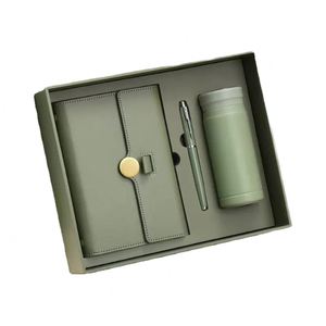 Juego de Caja de Regalo de Cuaderno de Cuero PU de Alta Gama Personalizado para Empresas con Logotipo Personalizado, Impresión de Serigrafía, Edición de San Valentín - Product Image 4