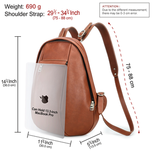 Contactez le <span class=keywords><strong>sac</strong></span> à <span class=keywords><strong>dos</strong></span> de tous les jours en <span class=keywords><strong>cuir</strong></span> véritable minimaliste personnalisé pour femmes <span class=keywords><strong>sac</strong></span> à <span class=keywords><strong>dos</strong></span> pour ordinateur portable de 13.3 pouces multi-compartiments - Product Image 2