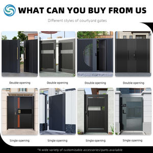 Puerta de Jardín VidaXL, Puerta de Seguridad para Patio Exterior, Acero con Recubrimiento en Polvo, Diseño Moderno Cortado con Láser, <span class=keywords><strong>Antracita</strong></span>, 100 x 100 cm - Product Image 5