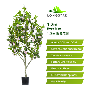Árbol de Camelia Artificial de Plástico al por Mayor, Tamaño Personalizado, Decoración para el Hogar, Graduación, Ecológico, Impermeable - Product Image 3