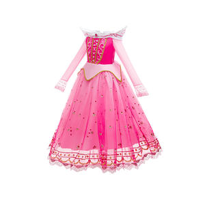 Vestido Largo de Tul Rosa con Mangas Largas para Niñas, Disfraz de Princesa para Halloween, Fiesta de Cosplay, 2026 - Product Image 2