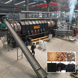 Four de carbonisation continu haute capacité pour la fabrication de charbon de bois à partir de déchets de coques de noix de coco - Product Image 1