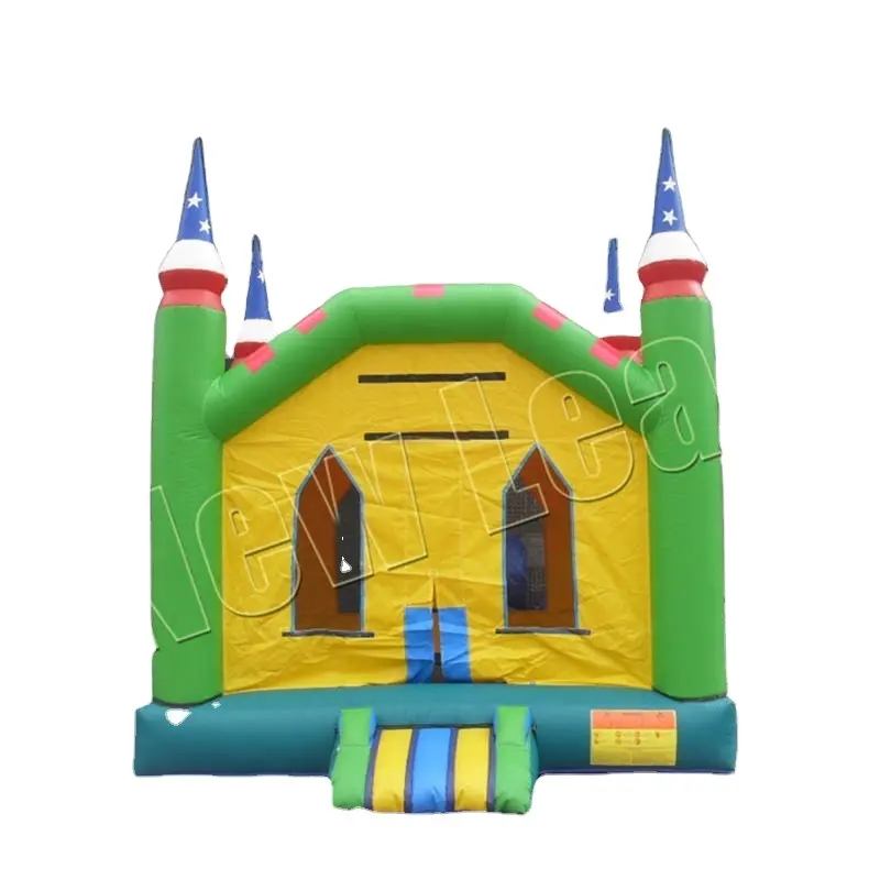 Green Inflatable Bounce Castle Inflatable Moonwalk Jumping House