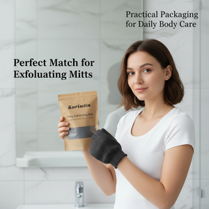 Sachet Ziplock en Papier Kraft Qualité Alimentaire Épais Résistant à l'Humidité avec Fenêtre Transparente Autoportant pour Cosmétiques, Articles de Bain et Snacks - Product Image 4
