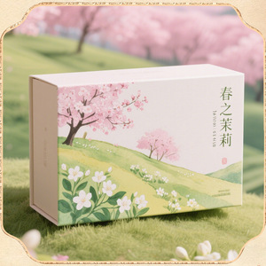 High-End Eco-Friendly Tea Packaging Box Customization for Specialty Green & Black Tea Gift <b>Boxes</b> Recycled Materials Decoration - Product Image 5