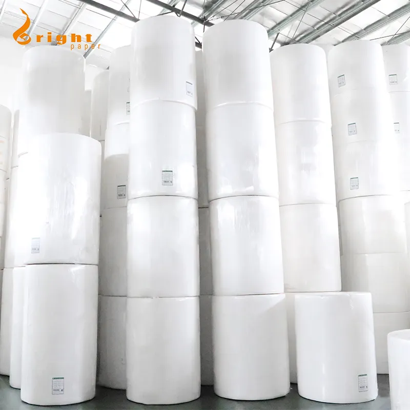 Jiangmen Factory 100% Virgin Houtpulp Toiletpapier Grondstoffen, Moeder Roll