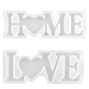MUYULINS Fat Yaya Molde de silicona DIY con letras LOVE en inglés para decoración, herramientas para pasteles, resina epoxi en forma de barra transfronteriza - Product Image 5