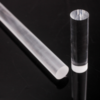 SUCCESS Tige de guidage de lumière en verre de quartz transparent à haute température Tiges de fibre optique personnalisées Produit de qualité supérieure