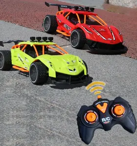 顶级电动模拟喷雾赛车27频4CH漂移遥控轻音乐儿童充电有趣的高速Juguetes