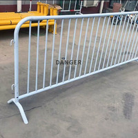 Système de barrières de contrôle des foules OEM en acier galvanisé, barricade temporaire amovible pour stades, concerts, chantiers de construction, protection contre les rongeurs