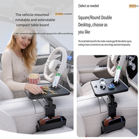 Meilleures ventes 360 °   Table à manger rotative, assiettes suspendues élargies et tables de repas pour conducteur et passager dans les voitures