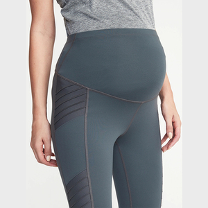 Nouveauté Pantalons de yoga de maternité sur mesure de <span class=keywords><strong>haute</strong></span> qualité Leggings de fitness Protéger le gros ventre pour les femmes enceintes - Product Image 5