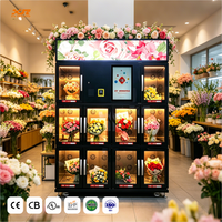Máquina Expendedora de Ramos de Flores Frescas XY 10 Lockers, Refrigerador Inteligente para Floristería, Máquina Expendedora Automática en Venta