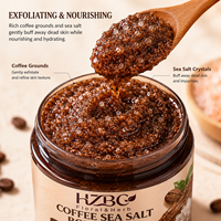 Gommage corporel au café et au sel de la mer Morte de qualité professionnelle avec étiquette personnalisée - 500g/2kg/5kg Exfoliant anti-âge, stimule la circulation, anti-cellulite
