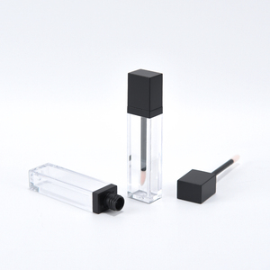 Bán Sỉ Hộp Đựng Son Bóng Trong Suốt Mỹ Phẩm Nhãn Hiệu Riêng Hộp Đựng Son Bóng Vuông Phẳng Màu Đen Mờ <span class=keywords><strong>5Ml</strong></span> - Product Image 3