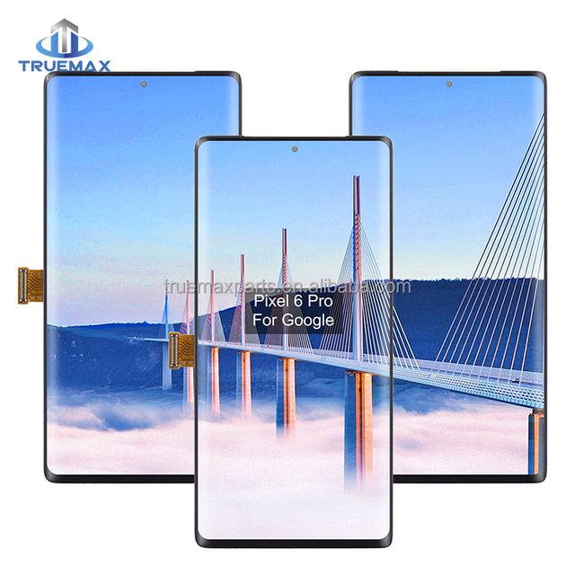 TEMX LCD Assembly With Bracket for Google Pixel 6 Pro Replacement Screen Tela Ekran Pantalla Ecran Display Digitizer Complete
