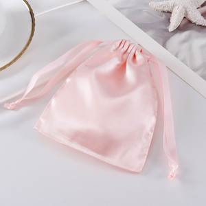 Bolsa de Almacenamiento para Pelucas de Satén, Pequeña y de Lujo, con Cordón, Fabricada por OEM - Product Image 3