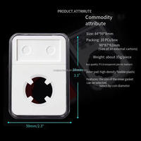 Boîtes de protection pour pièces de monnaie de petite taille en plastique de 18 mm à 40,6 mm, PCCB pour la classification NGC PCGS, boîte de rangement et de présentation