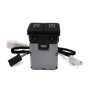 Interruptor USB para coche, 2 puertos, 12V, para Toyota Highlander Levin Corolla Camry Avalon - Product Image 3