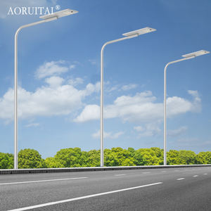 AORUITAI Lampadaire extérieur étanche IP65 60 120 180 240 300 360 420 W Lampadaire solaire LED intégré à bras incurvé - Product Image 2