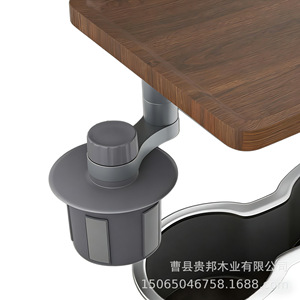 Wooden Vehicle Tray Central Console <b>Table</b> For In-<b>Car</b> Use Pine Material With Storage Slots - Product Image 3