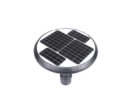Lampe solaire LED d'extérieur étanche IP65, lampe à pilier moderne en aluminium pour jardin, villa, allée, paysage