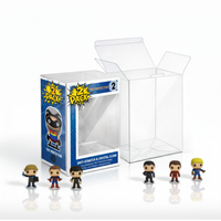 Boîte d'emballage pliable en PVC transparent PET avec impression UV et dimensions personnalisées pour protecteurs