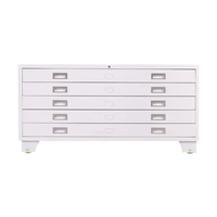 Armoire de classement en acier à 5 tiroirs verrouillable pour plans et dessins A0 A1, armoire de rangement pour plans architecturaux, armoire de classement en métal