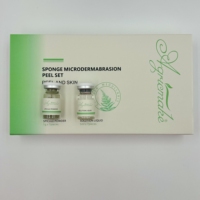 Kit de Microdermabrasion Professionnel 7 Pièces : Solution en Poudre de Spicules Liquides (60% Éponge d'Algues Vertes) pour un Peeling Beauté et Soins de la Peau