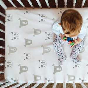 Thiết Kế Mới Hữu Cơ 100% Cotton Nôi Em Bé Được Trang Bị Tấm TRẢI CŨI Giường Không Thấm Nước Bộ Trải Giường - Product Image 2