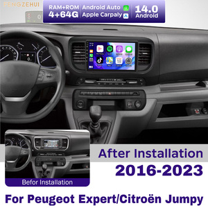 Lecteur multimédia Android pour Peugeot Expert/Citroën <span class=keywords><strong>Jumpy</strong></span> 2016-2023 CarPlay 4GWIFI Lecteur DVD universel Système de navigation Radio - Product Image 1