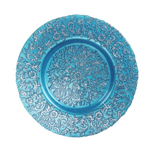زجاج كحلي تركي مطلي بالكهرباء لوحة شاحن زجاجي - Product Image 5