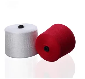 Best selling styles 100% Polyester Yarn 32s/2 Polyester Ring Spinning Socks Yarn Cotton Color NYLON Yarn