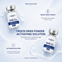 Kit de Sérum Anti-Âge et Raffermissant au Peptide de Cuivre Bleu Lyophilisé Ghk Cu, Ampoule Lyophilisée, Marque Privée OEM