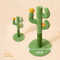 Cadre d'escalade pour chat Cactus Poteau d'escalade pour chat à travers le ciel Colonne Sisal Planche à gratter pour chat Grande plate-forme de saut en bois massif