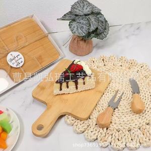 Tabla de cortar de madera para uso doméstico, adecuada para cortar alimentos para bebés y frutas; tabla de cortar pequeña de bambú para uso doméstico, adecuada - Product Image 2