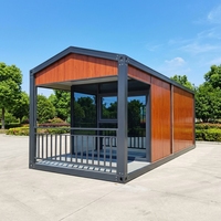 SKYLINE Conteneur Démontable Personnalisé de 20 pieds, Respirant, avec Panneaux Sandwich pour Atelier, Bureau, Bâtiment, Cuisine Préfabriquée